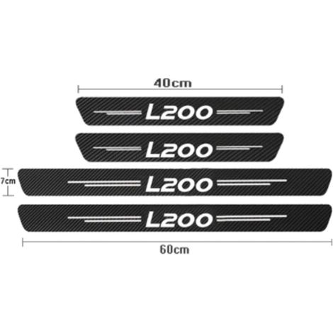 (4 pièces) Pour Mitsubishi L200 2005-2009 TRITON Protections de seuil de porte et de coffre en fibre de verre 21" + 19" - Accessoires auto (1/3)