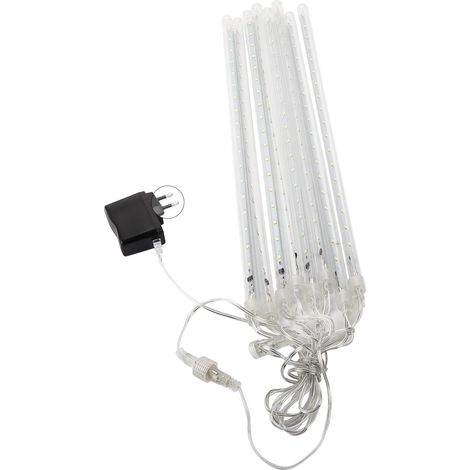 Wasserdichte LED-Lichterkette SMD2835, 8 Röhren, 30 cm, Weiß, für den Außenbereich, Weihnachtsdekoration, EU-Stecker (1/5)