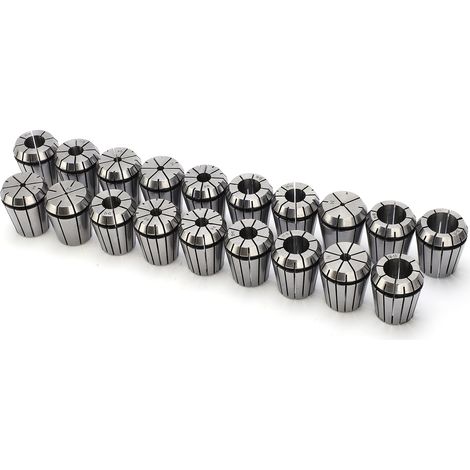 Ensemble de 19 mandrins de fraisage ER32 2-20 mm pour machines CNC, outils de gravure et de taraudage (1/5)