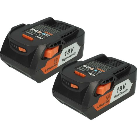 vhbw 2x Battery compatible with AEG BS 18C LI-202C, BSB 18, BS 18G, BSB 18 G, BS18G, BSB 18 C, BSB18G Power Tools (4000 mAh, Li-Ion, 18 V) (1/4)