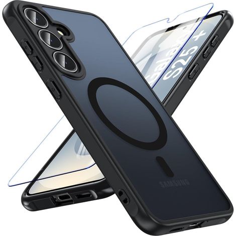 Schutzhülle mit MagSafe für Samsung Galaxy S25 Plus 5G, matt, inkl. Panzerglas (1/5)