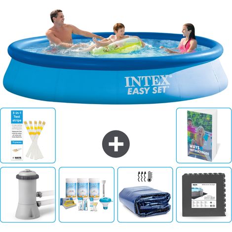 Intex Piscine Easy Set Ronde - 366x76 cm - 7-pièces S233 (1/5)