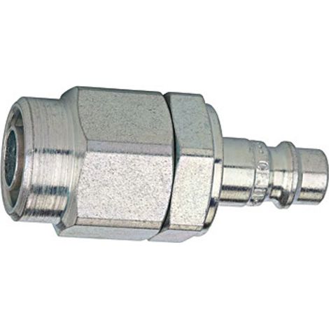 Riegler Nippel, NW7,2 - NW7,8, »stream line «, Stahl gehärtet/verz., 12x8 (1/2)