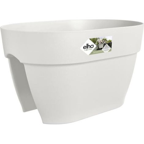 Maceta Elho Vibia Campana 26 x 39 x 22 cm Blanco Rectangular Moderno (1/4)