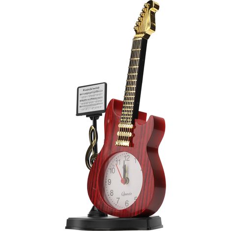 Réveil Violon Design Unique - Décoration Créative pour Salon, Bureau - Cadeau Original - Modèle 2167B (24cm) (1/5)
