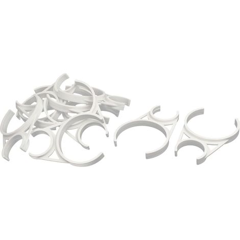 Support serrage à double clip 124 mm long, 10 pièces pour réservoir filtre eau RO (1/3)