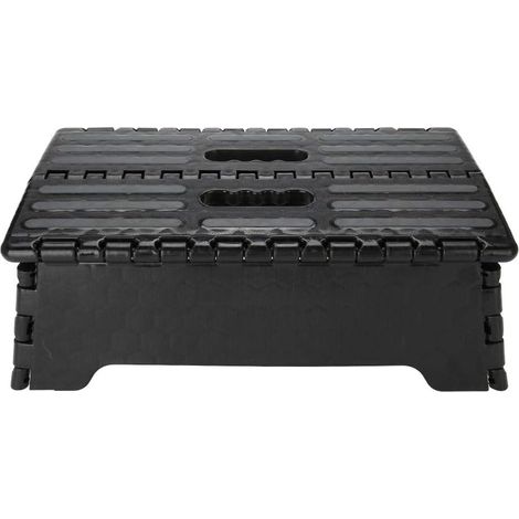 Escabeau pliable portable pour personnes âgées, enceintes, salle de bain, voyage, capacité de charge jusqu'à 136 kg, 37,8 x 21,6 x 13 cm (1/5)