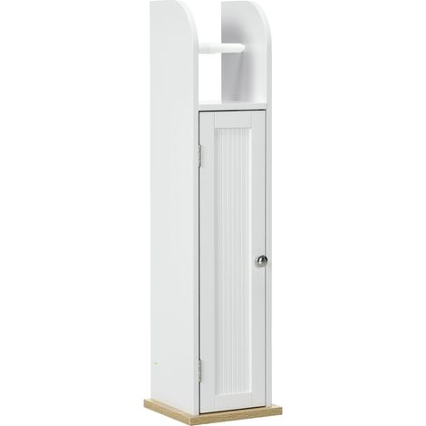 Meuble de Salle de Bain, Meuble Papier WC Blanc 20 x 20 x 80 cm (1/5)