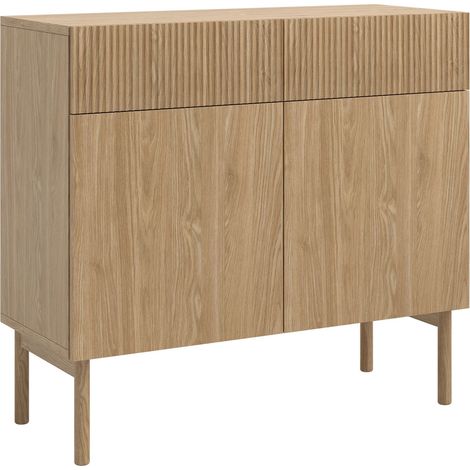 Selsey Nolie - Sideboard 2-türig mit 2 Schubladen, Eichenholzoptik, 100 cm (1/5)