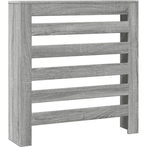 Cache-radiateur Sonoma gris 78 x 20 x 82 cm en bois composite (1/5)