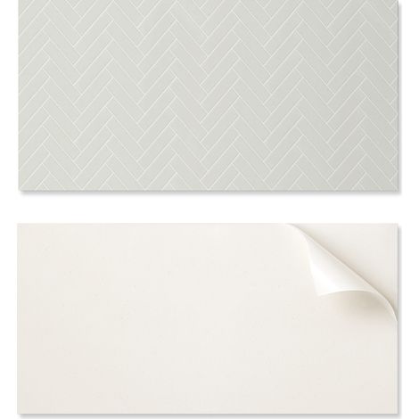 Vinilo decorativo con estampado para montaje sin herramientas, 100 x 50 cm, dise帽o de espiga.