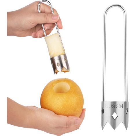 Dénoyauteur de Fruits et Légumes en Acier Inoxydable, Outil Manuel pour Pommes, Poires (1/5)