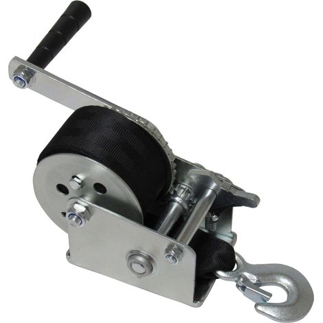 Heavy Duty Manual Hand Winch Webbing Strap Hook 1200LB / 544KG (1/5)