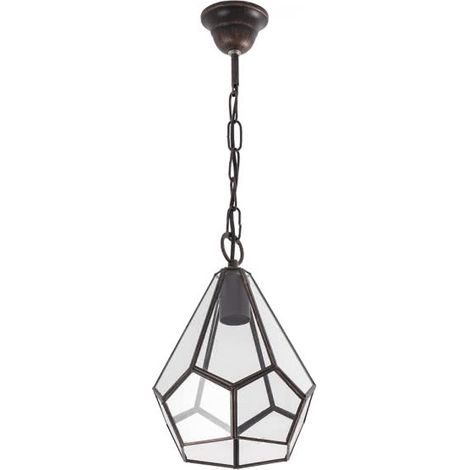 Meine Lampe - Silber Estepa Deckenleuchte 2xe27 25x25x11