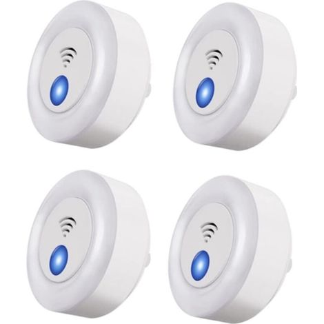 4-teiliges Ultraschall-Set zur Abwehr von Mücken und Ratten. Vertreibt Mäuse, Mücken, Kakerlaken, Fliegen, Fledermäuse usw. EU-Stecker (1/5)