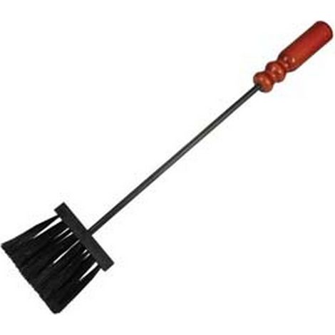 2PZ SCOPINO SETOLE NYLON PER CAMINO MANICO LEGNO - cm.55h. (725 BIS)