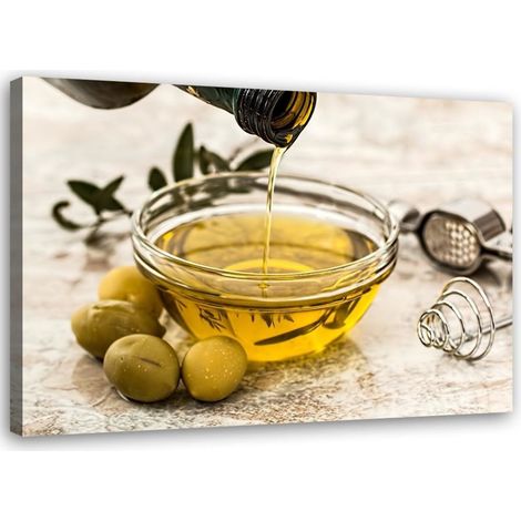 Tableau sur toile Huile d'olive Olives 60x40 (1/5)