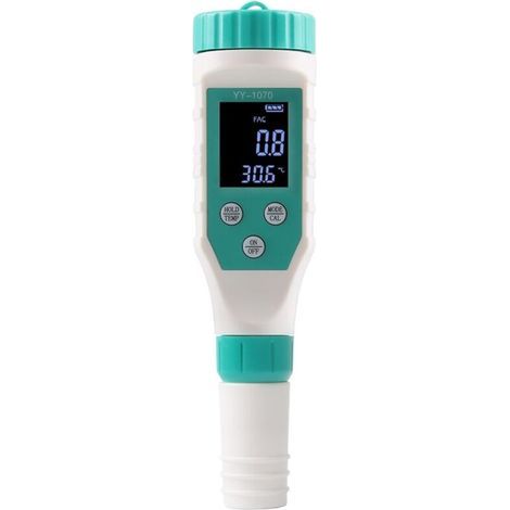 7-in-1 Water Quality Analyzer – Measures chlorine, pH, salinity, conductivity, TDS, ORP and temperature. (1/5)