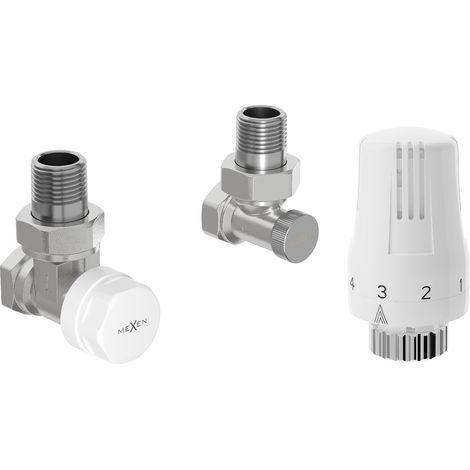 Mexen G01 thermostatic set, nickel - W913-012-918-01 (1/2)