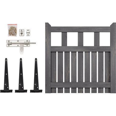 Elegant Wooden Garden Gate for Outdoor Pedestrian Access 90cm W x 90cm H (1/5)