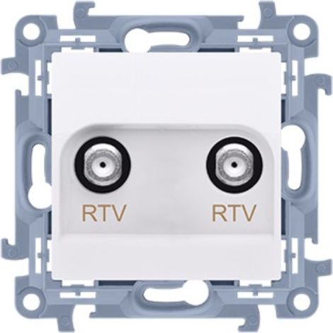 Accessori - Presa antenna Simon10 RTV-RTV (modulo), 1 ingresso: 5 1000 MHz bianco CAK2F.01/11