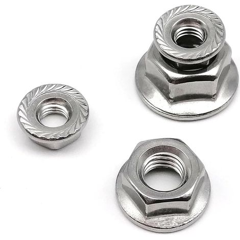 Frein-filet, filetage à gauche M4 M5 M6 M8 M10 M12 DIN6923 304 A2 (1/5)