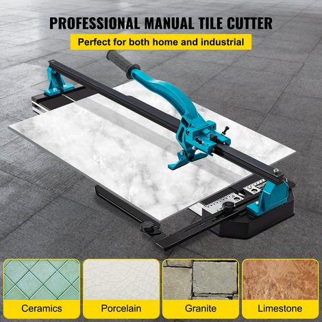 Coupe Carrelage Manuel 1000 mm Coupe-Carreaux, 6-15 mm Coupeur de Carrelage avec Positionnement Laser Infrarouge & Support & Rail S… (1/5)