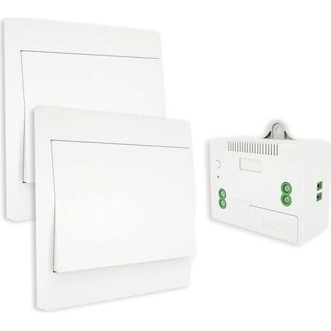 Interruttore wireless autoalimentato, telecomando senza batteria per luci e dispositivi elettrici, impermeabile e sicuro, installabile direttamente in bagno (1/5)