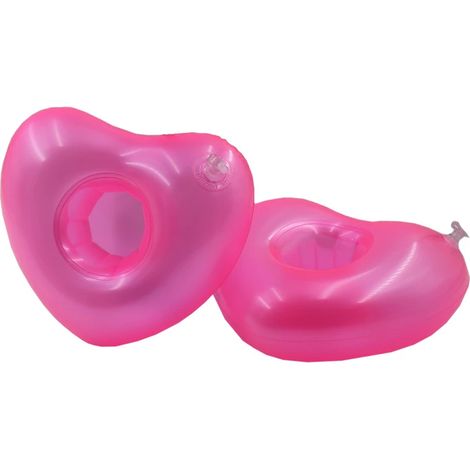 Lot de 2 porte-gobelets gonflables, flotteurs pour piscine, radeaux gonflables, dessous de verre flottants pour jeux d'eau, confortables et pratiques, durables (idéal pour les vacances). (1/5)