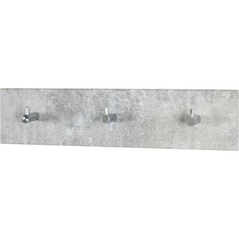 Porte-manteau mural design béton 3 crochets Grey (1/2)
