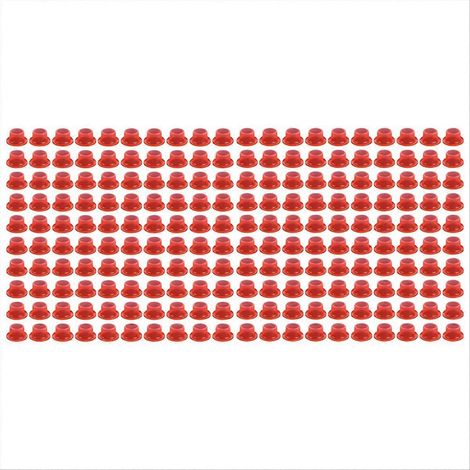 Rote, transparente Dichtungsscheibe für Wasserhähne, 100er-Packung (1/5)