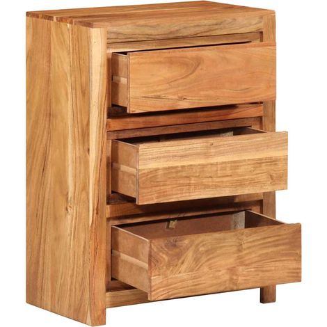 Maison Exclusive - Cassettiera 55x33x75 cm in Legno Massello di Acacia
