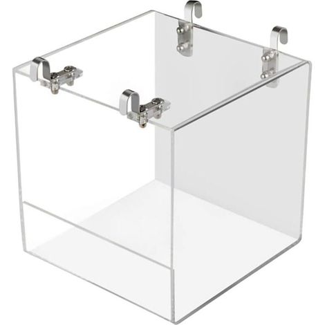 Baignoire à oiseaux avec crochet de suspension en métal pour la plupart des cages à oiseaux, perruches, calopsittes, Transparent-Fei Yu