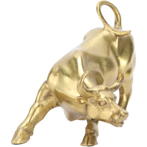 DEESSE SHOP-Wall Street – statue de taureau en laiton, décoration de bureau, pour bureau, chambre à coucher, bibliothèque, boutique (1/5)