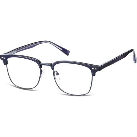 Gafas de ordenador para hombre con lentes transparentes de aluminio, color grafito, luz azul, 25125A (1/5)