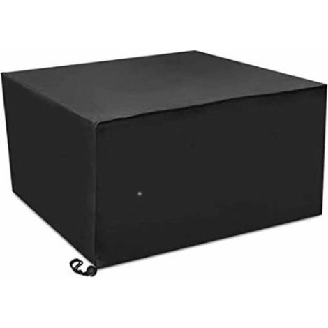 royaluxe - Housse de mobilier de jardin d'extérieur en tissu Oxford 420D, housse de table et de chaise de jardin, housse de jardin étanche à la poussière et à l'eau, noire, 12012074cm (1/5)