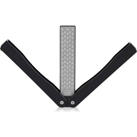 Doppelseitiger Diamant-Schleifstein 400/600er Körnung, Klappmesserschärfer, Taschen-Schleifstein (1/5)