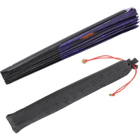 Éventail Kung Fu pliable en bambou, motif œil de hibou, pour décoration Halloween et Noël, cadeau (1/5)