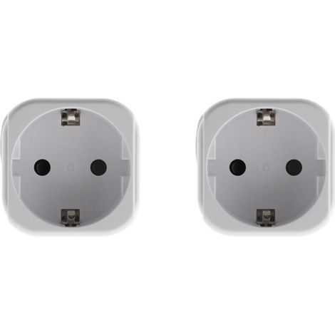 Lot de 2 adaptateurs France/UE vers Angleterre/UK -