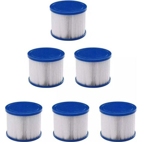 Cartucce filtranti, confezione da 6 cartucce filtranti di ricambio per vasche idromassaggio gonfiabili (1/5)