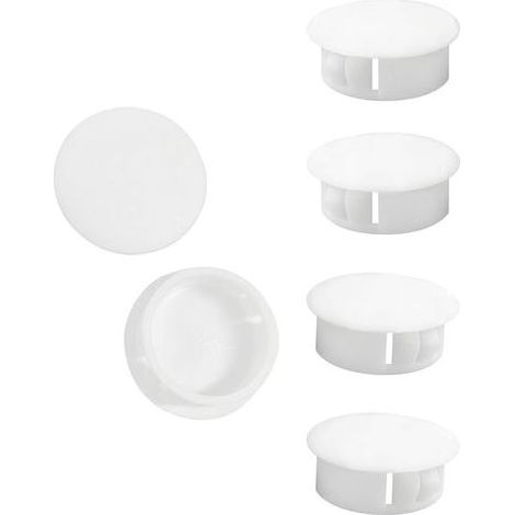 10 Pièces 35mm Bouchons en Plastique Rond, Cache Trou Meuble, Blanc, Bouchon de Trou de Percage pour Verrouillage Trou Meubles (1/5)