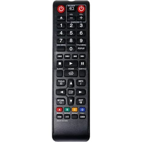 Ersatzfernbedienung AK59-00149A kompatibel mit Samsung Blu-ray-Playern BD-E5200, BD-E5300, BD-E5500, BD-F5100, BD-F5500, BD-H5500, BD-H5900, BD-J4500, BD-J5500 und BD-J5700. (1/4)