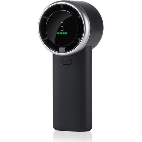 Ventilateur turbo portable puissant : refroidissement instantané à 13 500 tr/min, charge USB rapide en 2 heures, mini ventilateur portable à 5 vitesses, écran HD, idéal pour les voyages, le sport et l