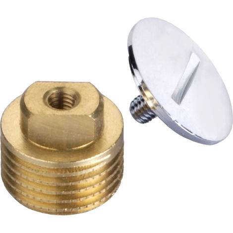 TAPPO CON FILETTAURA M3/4 CON FESSURA -IN OTTONE