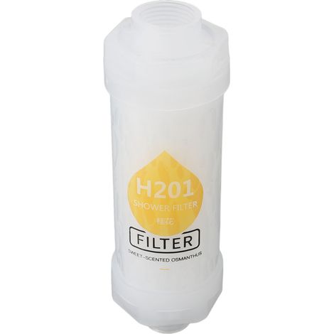 Filtre de douche à aromathérapie pour adoucisseur d'eau dure, purificateur, soin de la peau et des cheveux, compatible avec pommeau de douche universel, à l'osmanthus (1/5)