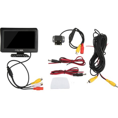 Caméra de recul 4LED, Kit de moniteur de vue arrière 4,3 pouces, grand Angle 120 °, étanche IP68, Vision nocturne pour voiture camion SUV (1/5)