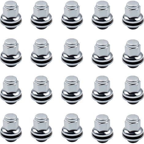 20x Dadi Delle Ruote In Lega for Jaguar X-Type X400 CF1 QQ6 01-2009 M12 x 1.5