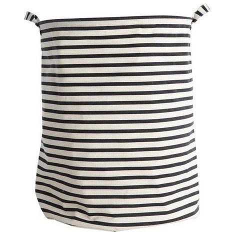 Panier à linge House Doctor stripes 40 cm diamètre 50 cm hauteur (1/5)