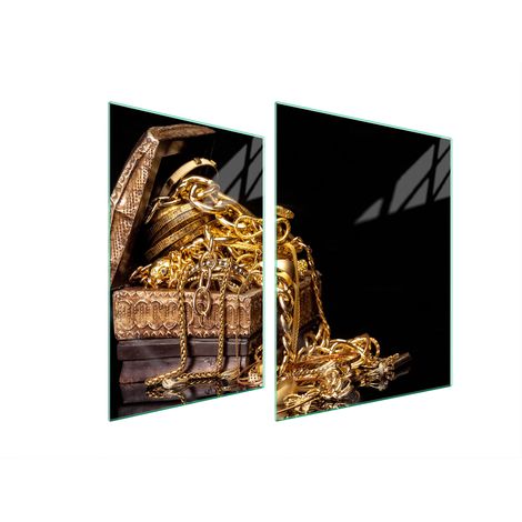GLASSCHUTZPLATTE FÜR HERD 70x52 GOLD