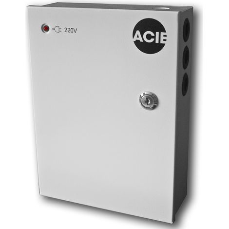 coffret alimentation - régulée - boitier métal - 12v - 5a - sans batterie - acie pac5-12